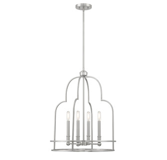 Diplomat Four Light Pendant in Satin Nickel (51|3-6612-4-SN)