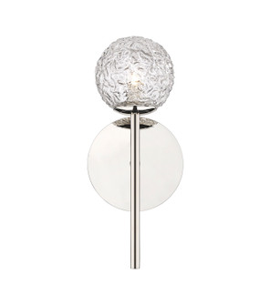 Barrington One Light Wall Sconce in Polished Nickel (405|320-1W-PN-G320-5CL-PN)