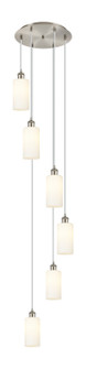Downtown Urban Six Light Pendant in Brushed Satin Nickel (405|116B-6P-SN-G434-7WH)