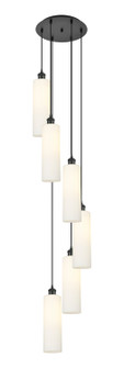 Ballston Six Light Pendant in Brushed Satin Nickel (405|116B-6P-BK-G434-12WH)