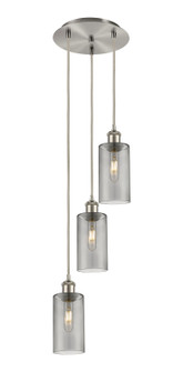 Downtown Urban Three Light Pendant in Brushed Satin Nickel (405|113B-3P-SN-G434-7SM)