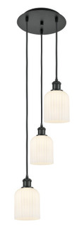 Ballston Three Light Pendant in Matte Black (405|113B-3P-BK-G559-5GWH)