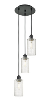 Downtown Urban Three Light Pendant in Matte Black (405|113B-3P-BK-G434-7SDY)