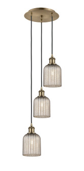 Ballston Three Light Pendant in Antique Brass (405|113B-3P-AB-G559-5ME)