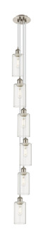 Downtown Urban Six Light Pendant in Brushed Satin Nickel (405|106B-6P-SN-G434-7CL)