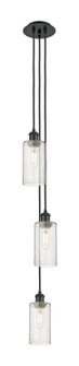 Downtown Urban Three Light Pendant in Matte Black (405|103B-3P-BK-G434-7SDY)