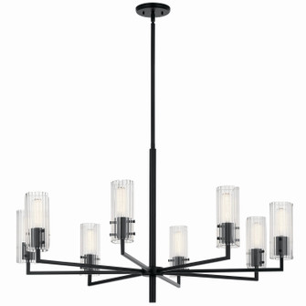 Velestino Eight Light Chandelier in Black (12|52680BK)