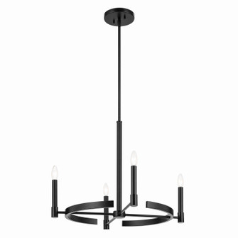 Tolani Four Light Chandelier in Black (12|52426BK)