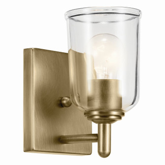 Shailene One Light Wall Sconce in Natural Brass (12|45572NBRCLR)