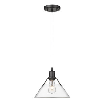 Orwell One Light Pendant in Matte Black (62|3306-M BLK-CLR)