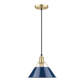 Orwell One Light Pendant in Brushed Champagne Brass (62|3306-M BCB-NVY)