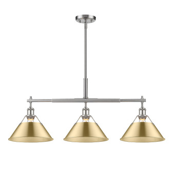 Orwell Three Light Linear Pendant in Pewter (62|3306-LP PW-BCB)