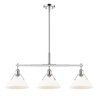 Orwell Three Light Linear Pendant in Chrome (62|3306-LP CH-OP)