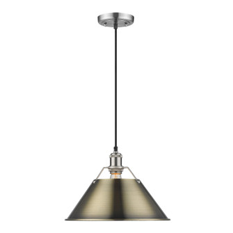 Orwell One Light Pendant in Pewter (62|3306-L PW-AB)