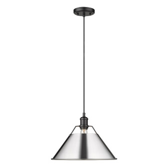 Orwell One Light Pendant in Matte Black (62|3306-L BLK-CH)