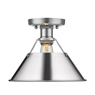 Orwell PW One Light Flush Mount in Pewter (62|3306-FM PW-CH)