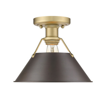 Orwell One Light Flush Mount in Brushed Champagne Brass (62|3306-FM BCB-RBZ)