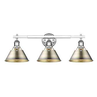 Orwell Three Light Bath Vanity in Chrome (62|3306-BA3 CH-AB)