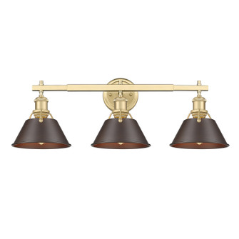 Orwell Three Light Bath Vanity in Brushed Champagne Brass (62|3306-BA3 BCB-RBZ)