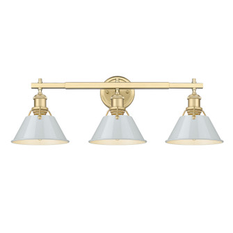 Orwell Three Light Bath Vanity in Brushed Champagne Brass (62|3306-BA3 BCB-DB)