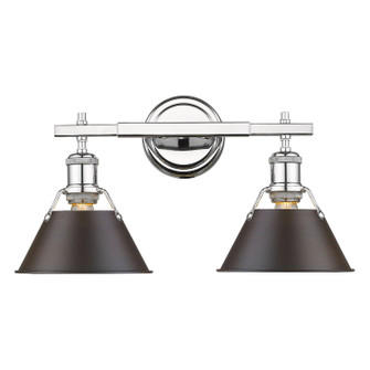 Orwell Two Light Bath Vanity in Chrome (62|3306-BA2 CH-RBZ)