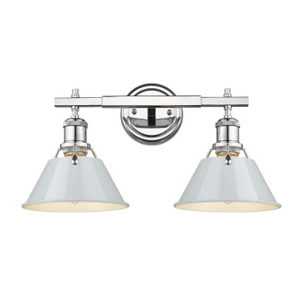 Orwell Two Light Bath Vanity in Chrome (62|3306-BA2 CH-DB)