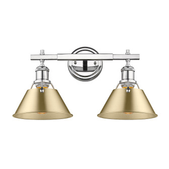 Orwell Two Light Bath Vanity in Chrome (62|3306-BA2 CH-BCB)