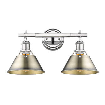 Orwell Two Light Bath Vanity in Chrome (62|3306-BA2 CH-AB)