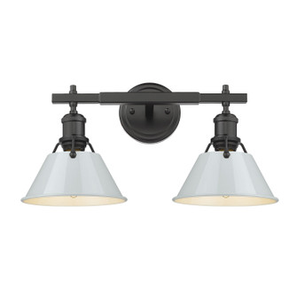 Orwell Two Light Bath Vanity in Matte Black (62|3306-BA2 BLK-DB)
