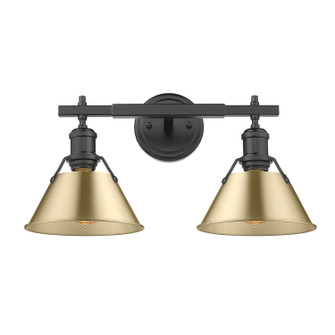 Orwell Two Light Bath Vanity in Matte Black (62|3306-BA2 BLK-BCB)