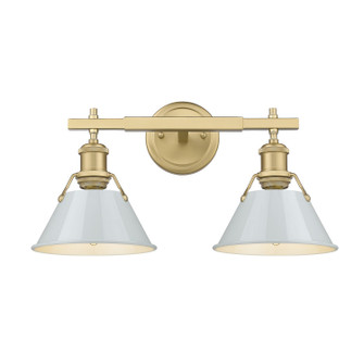 Orwell Two Light Bath Vanity in Brushed Champagne Bronze (62|3306-BA2 BCB-DB)
