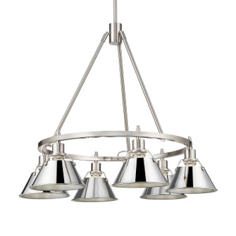 Orwell Six Light Chandelier in Pewter (62|3306-6 PW-CH)