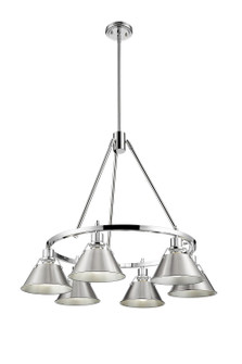 Orwell Six Light Chandelier in Chrome (62|3306-6 CH-PW)