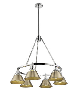 Orwell Six Light Chandelier in Chrome (62|3306-6 CH-AB)