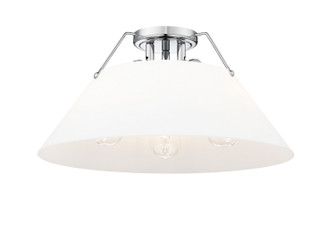 Orwell Three Light Flush Mount in Chrome (62|3306-3FM CH-OP)
