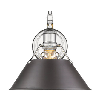 Orwell One Light Wall Sconce in Chrome (62|3306-1W CH-RBZ)
