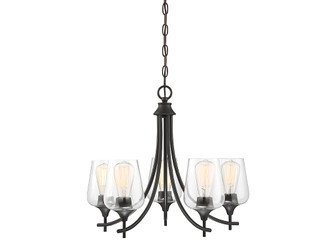 Octave Five Light Chandelier in English Bronze (51|1-4032-5-13) Octave Five Light Chandelier in English Bronze (51|1-4032-5-13)