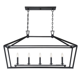 Townsend Five Light Linear Chandelier in Classic Bronze (51|1-324-5-44)