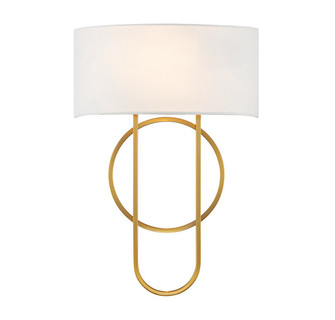 Tempe Two Light Wall Sconce in Warm Brass (51|9-4800-2-322)