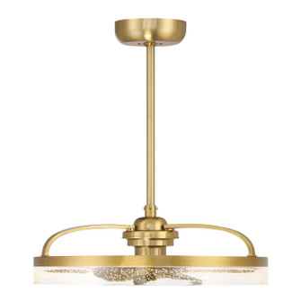 Lyria LED Fan D'Lier in Warm Brass (51|24-FD-845-322)