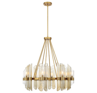 Biltmore Eight Light Chandelier in Warm Brass (51|1-9105-8-322)