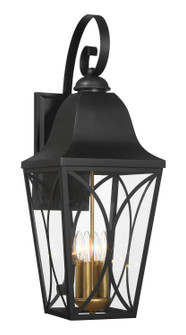 Cardigan Four Light Outdoor Wall Mount in Sand Coal Black & Olden Brass (7|73359-757)