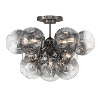 Neveh 12 Light Semi Flush Mount in Gun Metal (29|N5363-605)