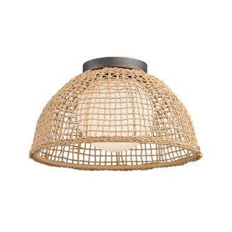 Cestino One Light Flush Mount in Antique Bronze (16|22470NAANB)