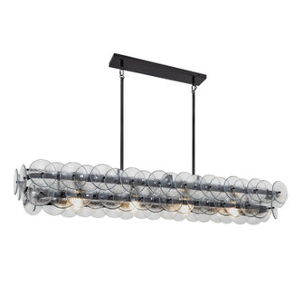 Loren Four Light Linear Chandelier in Gunmetal (16|21826TCGM)