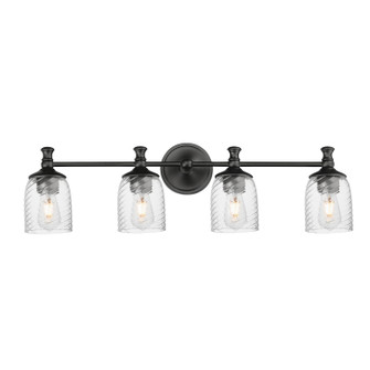 Swirl Four Light Bath Vanity in Black (16|21354CRBK)