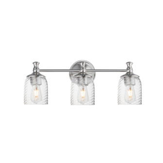 Swirl Three Light Bath Vanity in Satin Nickel (16|21353CRSN)