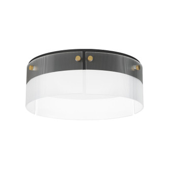 Spectre LED Flush Mount in Black / Natural Aged Brass (16|21190CRBKNAB)