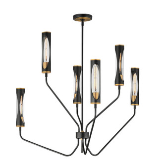 Regent LED Pendant in Black / Antique Brass (16|16176CLBKAB)