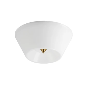 Tack LED Flush Mount in Natural Aged Brass (16|11150WTNAB)